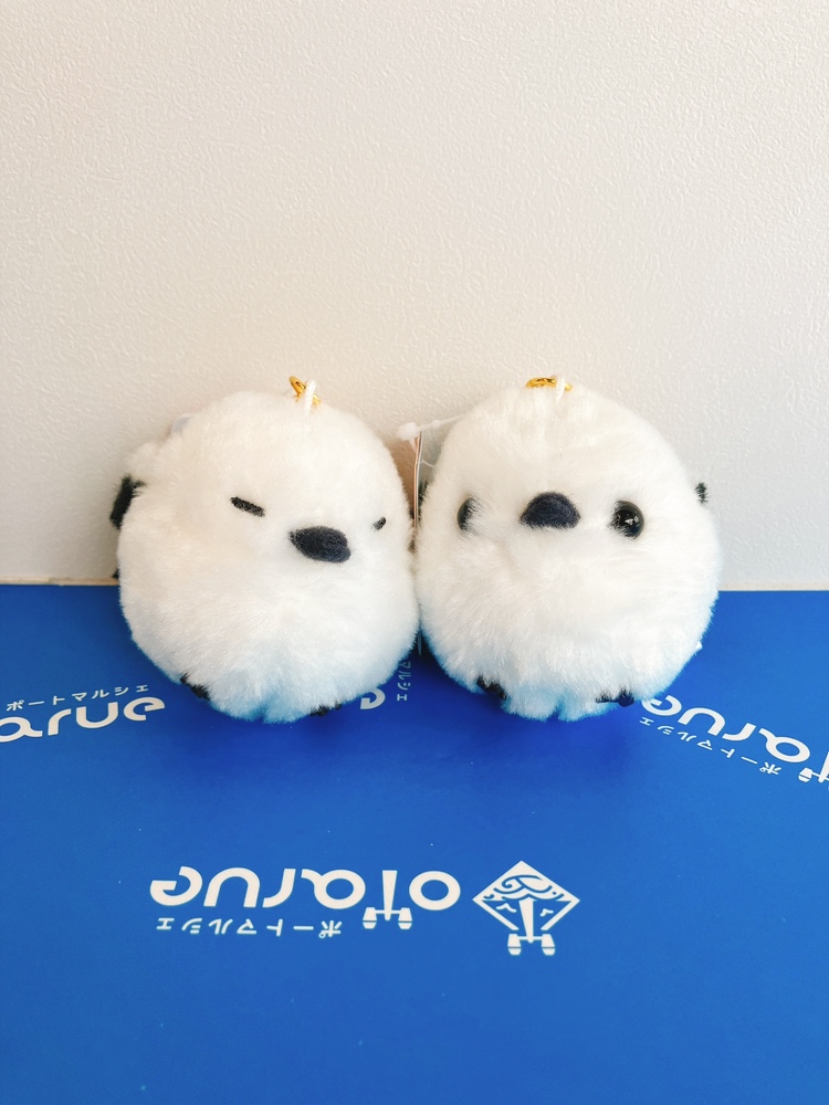 【小樽觀光協會】AMUFUN FuFu系列 銀喉長尾山雀（シマちゃん&シマヒコ）2入組 玩偶吊飾